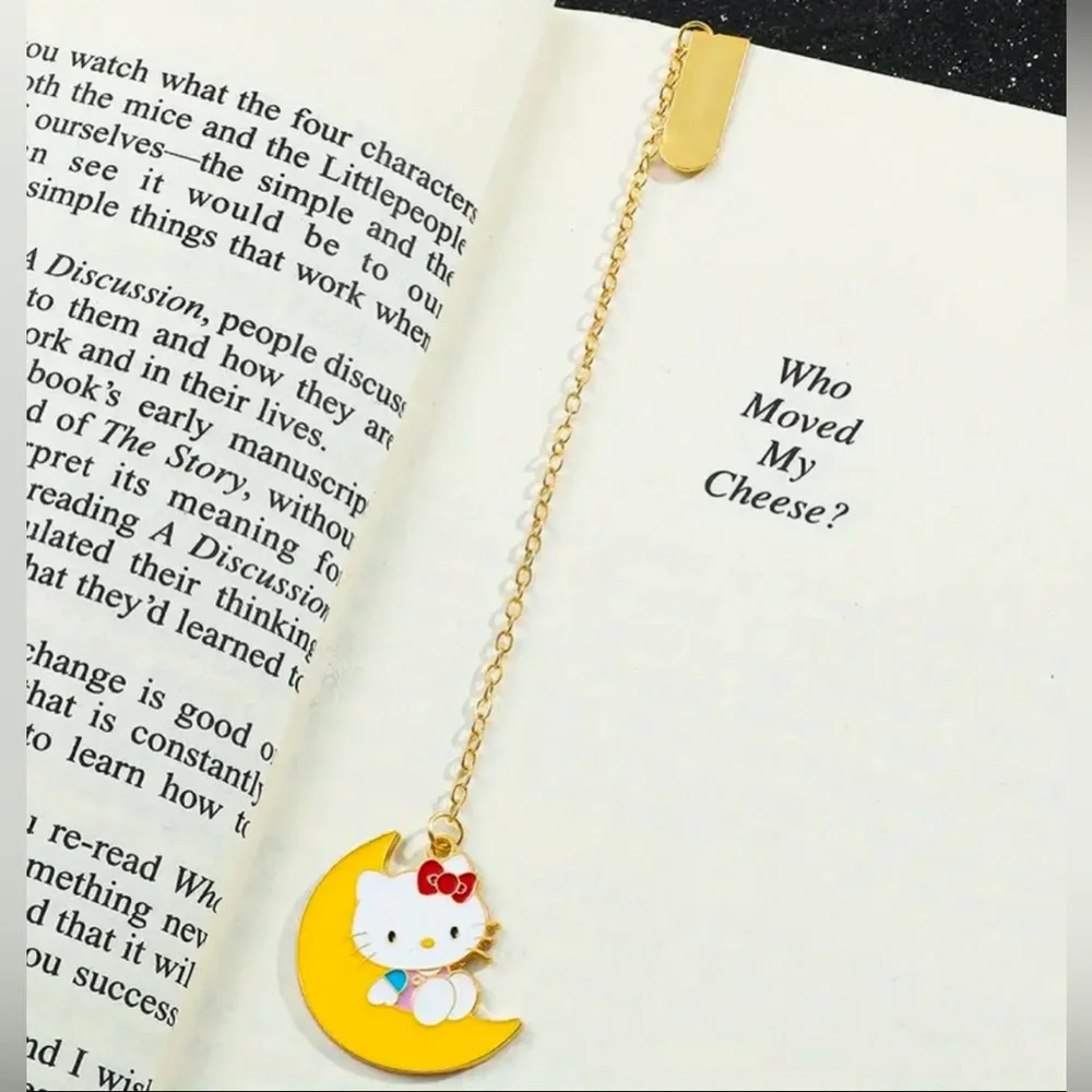 Brand New Adorable Sanrio Hello Kitty Metal Bookmark Charm